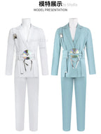 WICCON ALIEN STAGE Luka Cosplay Costume Set with Waist Cutout Blazer