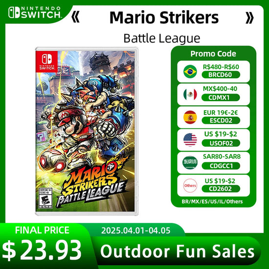 Mario Strikers Battle League Nintendo Switch Game Deals 100% Official Physical Game Card for Switch OLED Lite Game Console SS69