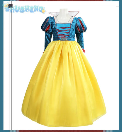 New Movies of 2025 Snow White cosplay Costume Adult and Child Sizes Fairy Tale Sweet Princess Dress Halloween Ball Woman Uniform - SS69