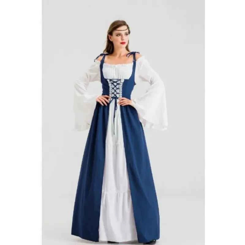 Greek Goddess Court Princess Queen Halloween Costume Vintage European Royal Style Theater Stage Outfit Halloween Cosplay Costume