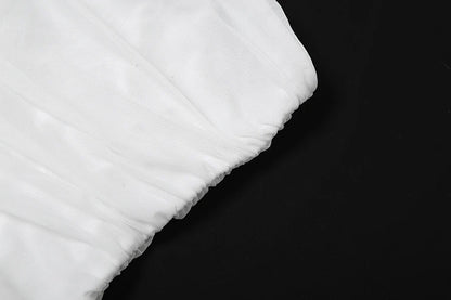 Nibber 2026 Spring New Solid Color Sweet Gentle Cute All-match High Street Travel Sexy Cool Women Chest Wrap ruched Tassel Vest