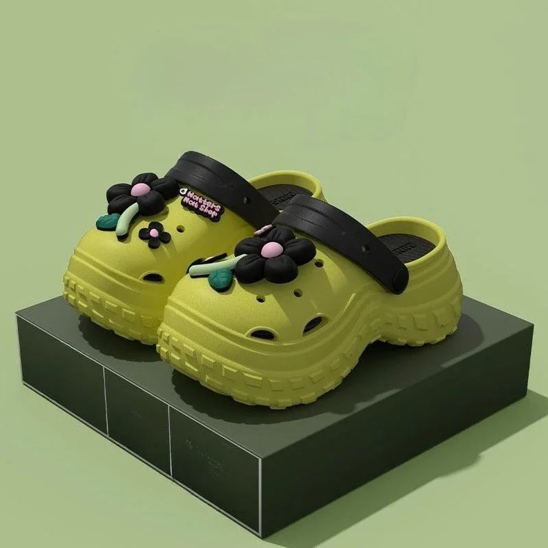 Slides Height Outside Sandals Korea Style Woman Slippers Non Slip Clappers Summer Footwear Top Designs New 39 Shoes for Women