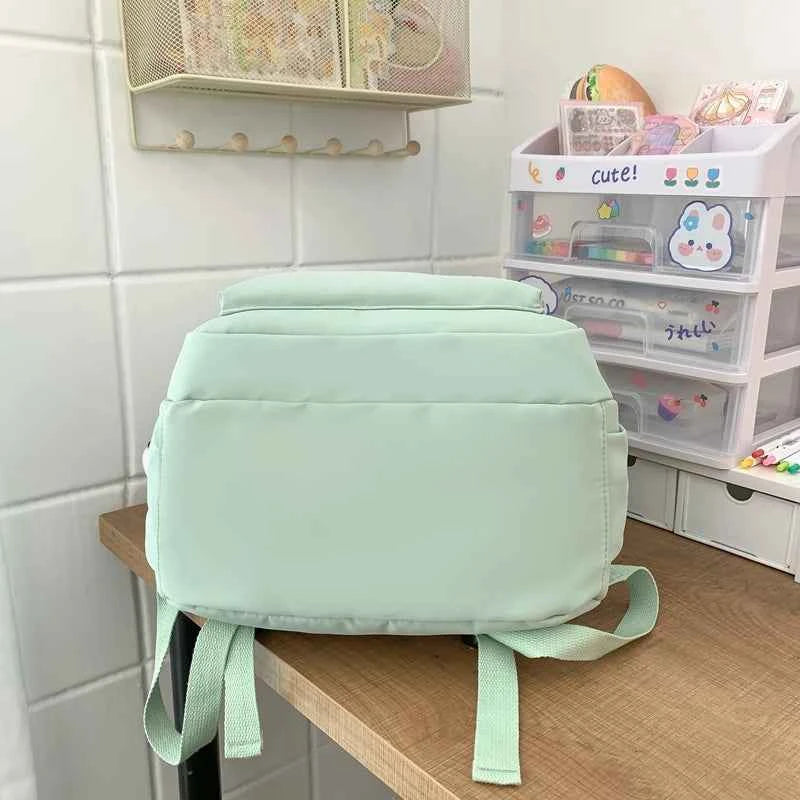 New Female Fashion Men High Capacity Waterproof College Backpack Trendy Women Laptop School Bags Cute Girl Travel Book Bag Cool