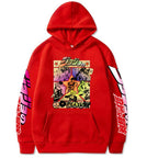 2021 Harajuku JOJO's Bizarre Adventure Unisex Hoodies Japanese Anime JOJO Printed Men's Hoodie Streetwear Casual Sweatshirts SS69