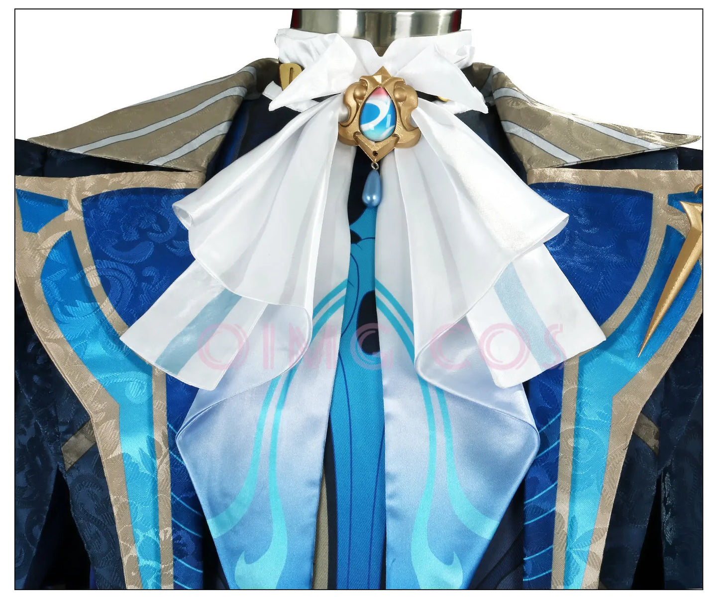 Genshin Impact Neuvillette Cosplay Costume Adult Carnival Uniform Wig Anime Halloween Party Costumes Masquerade Women Game