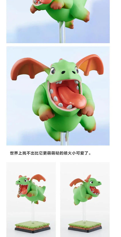 【In Stock】100% Original Supercell Coc Baby Dragon Collector's Edition Model Anime Doll Original Box Game Anime Action Figure Toy SS69