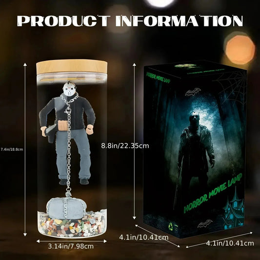 ZHUANGHUANC Alien Resin LED Lamp Stand Novelty Extraterrestrial Decor