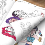 40 page KPO Witch Hunt Rumi Mira Zoey children's and adult anime character drawing practice book drawing coloring book-