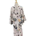 Printed Floral Traditional Japanese Kimono Elegance Asian Sakura Girl Kimono Dress Japanese Style New