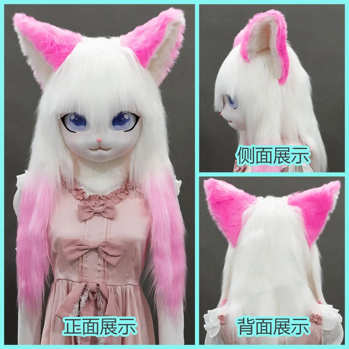 Daliclown Unisex Animal Kigurumi Fursuit Costume with Head & Paws