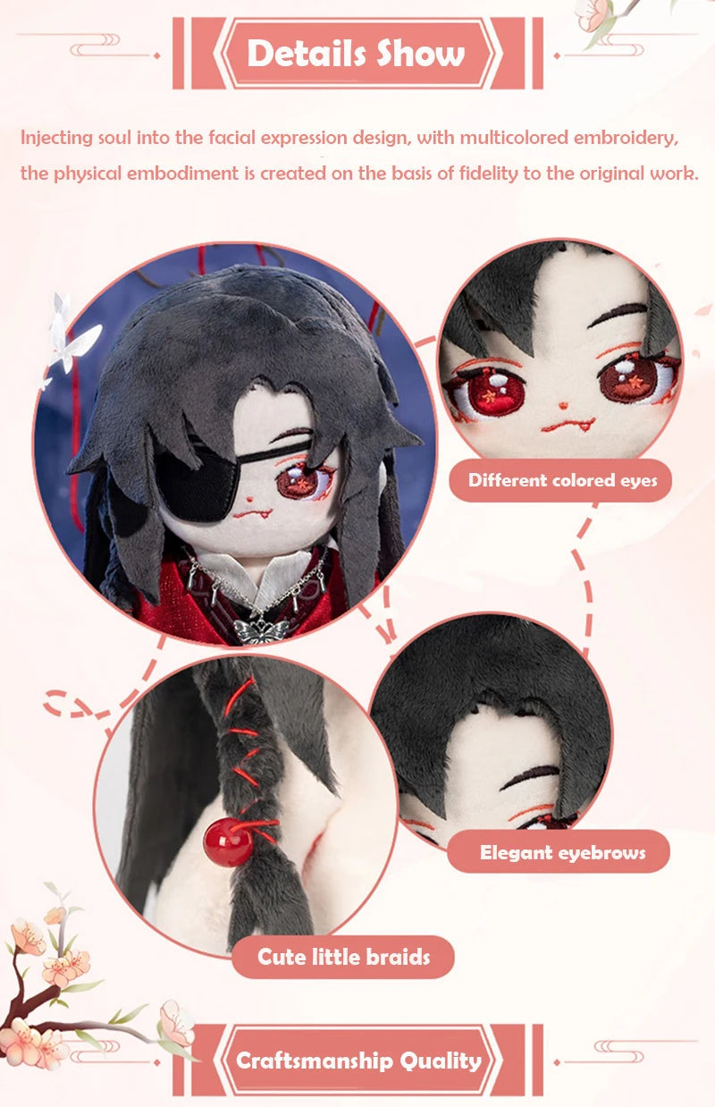 Anime Tian Guan Ci Fu Xie Lian Plush Doll TGCF Stuffed Toy Plushies Heaven Official’s Blessing Change Suit Dress Up Toy 20cm SS69