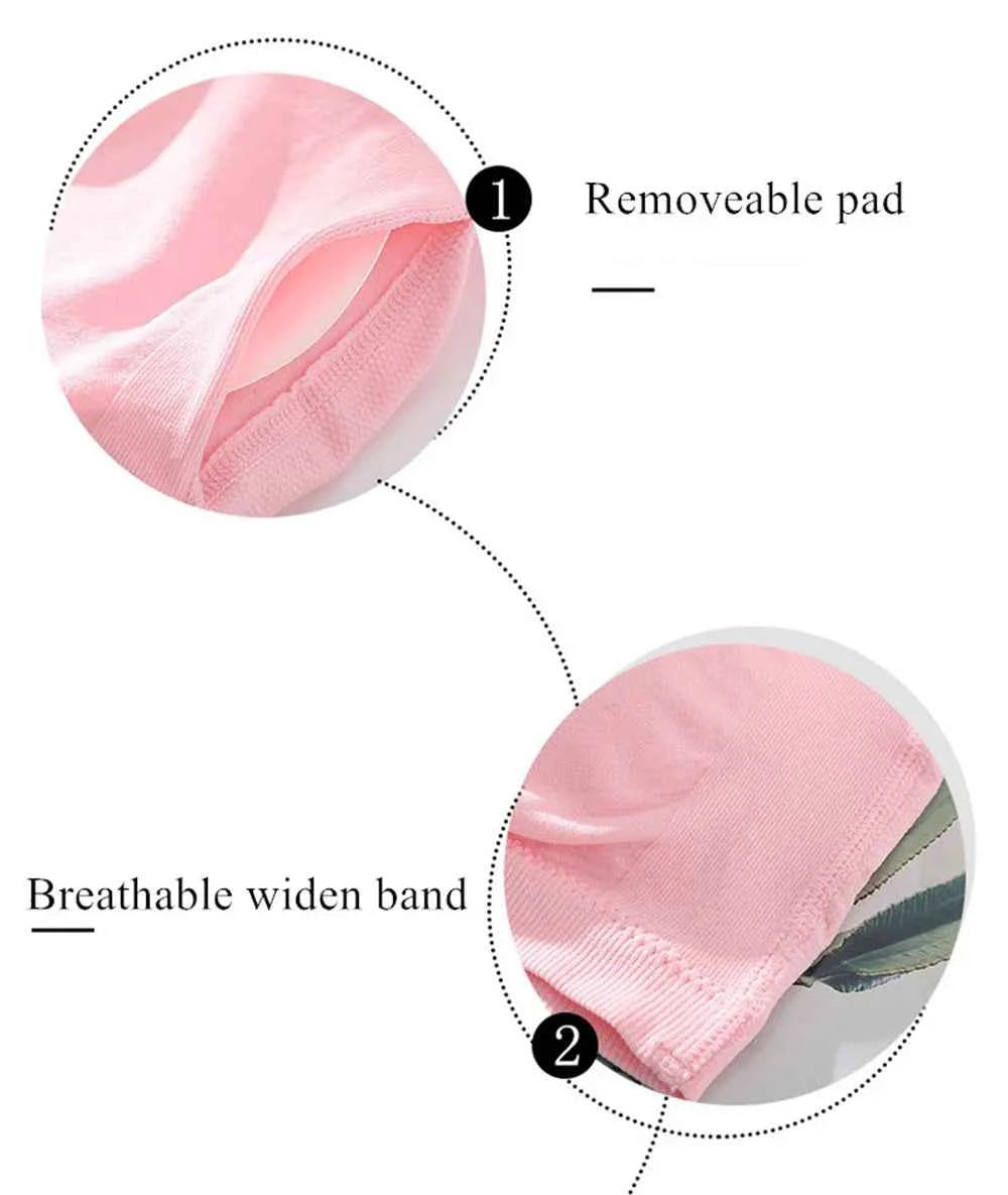 DOIAESKVE Large Size plus Wireless Tube Top Strapless Bra Women's Seamless Bandeau Bra Comfortable Underwear for Big Size Women