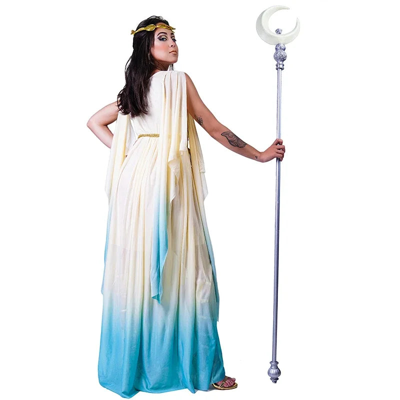 Women's Cleopatra Greek Goddess Cosplay Dress - Flowing Polyester
