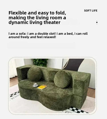 Living Room Sofas Vacuum Compression Sofa Pure Sponge Single Multifunctional Foldable Special Shaped Sofa Bed Furniture