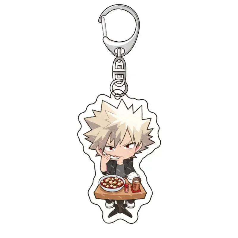 Fashion Anime College Keychain Cartoon Character Double Sided Acrylic Key Chain Fans Collection Jewlry Gift SS69 6.69 3
