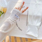 Ice Silk Sunscreen Arm Sleeves - UV Protection for Driving & Cycling