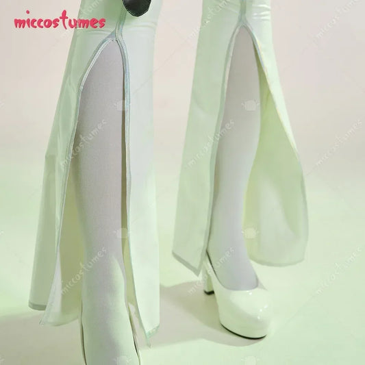 Miccostumes Women's Anime Cosplay Jumpsuit with Choker and Stockings