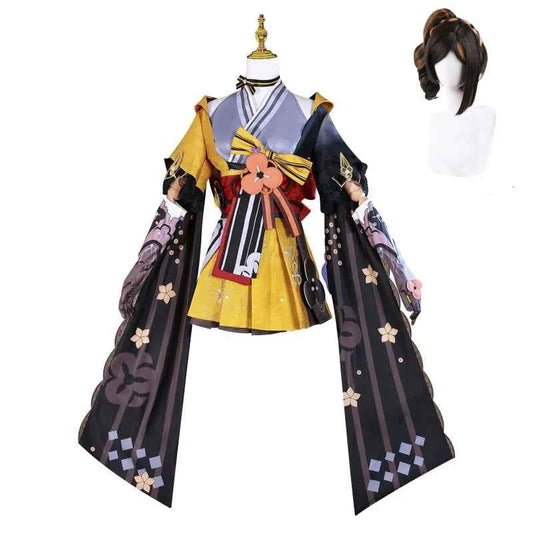 Chiori Cosplay Costume Wigs Boots Shoes Metal Accessories Women Costume Full Set Carnival Party Costume