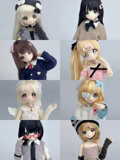 Authen1/6 Bjd Blind Box Miralab Don'T Mess With My Bangs Series Bjd Movable Joint Doll Rubber Hair Transplantation Set