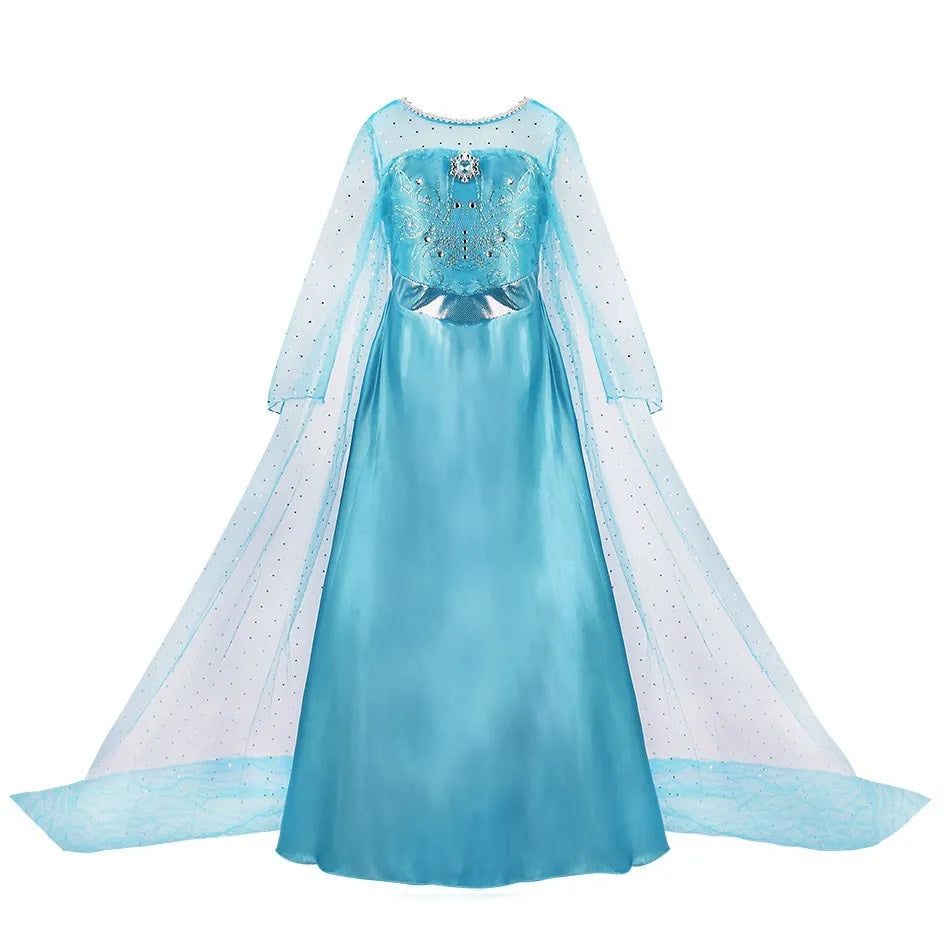 Girls Princess Cosplay Costume Dress - Flower Print