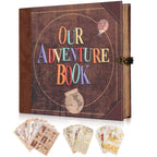 Our Adventure Book 146 Page DIY Handmade Photo Album Scrapbook Retro Kraft Album Anniversary Wedding Memory Mother's Day Gift SS69