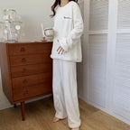 Women's Coral Fleece Pajama Set - Cozy Winter Loungewear