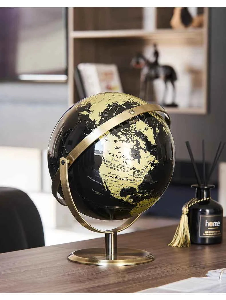 Home Decor Accessories Retro World Globe Modern Learning World Map Globe Kids Study Desk Decor Globe Geography Kids Education