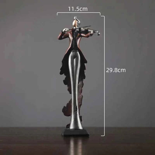 Vintage Musical Instrument Resin Figure Ornaments Figurines Home Decoration Accessories for Living Room Ornaments for Home Decor