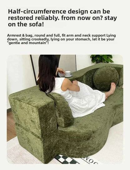 Living Room Sofas Vacuum Compression Sofa Pure Sponge Single Multifunctional Foldable Special Shaped Sofa Bed Furniture
