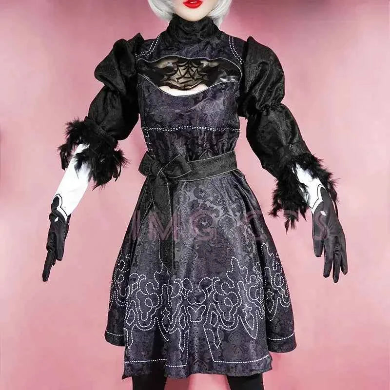 Nier Automata Cosplay Costume Yorha 2B sexy Outfit Games Suit Women Role Play Costumes Girls Hallo ween Party  Dress