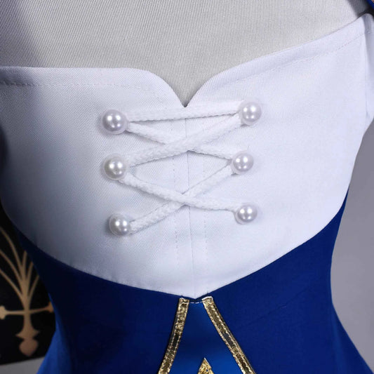 Honkai Star Rail HSR Fate Saber Cosplay Costume Wig Women Halloween Carnival Party Role Playing Dress Outfits Clothes