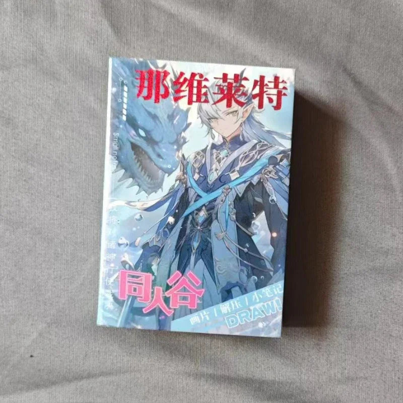 Game Impact Alhaitham Anime Project 40 Sheets 80 Pages Double-sided Mini Characters 68x60mm Magazine Miniature Comic Books SS69 9.69 Neuvillette / 40 Sheets 80 Pages