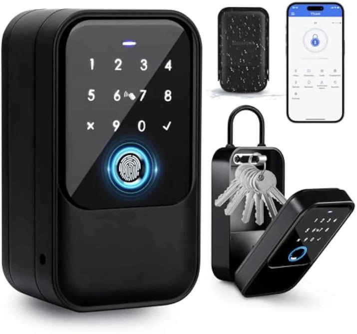 TTlock Smart Key Lock Box - Fingerprint & Bluetooth Electronic Safe – SS69