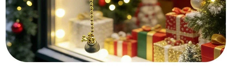 Christmas Doll Decoration Santa Claus Doll Electric Climbing Santa Claus On Beads Chain Moving Figure Hanging Xmas Ornament Gift