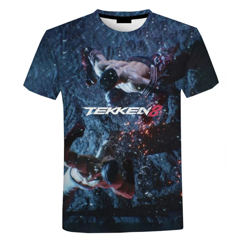 Fighting New Game Tekken 8 3D Printed T Shirt For Men Clothes Harajuku Streetwear T-Shirt For men Crewneck Short Sleeve Tops SS69 12.69 EXZHF20242715V / XL