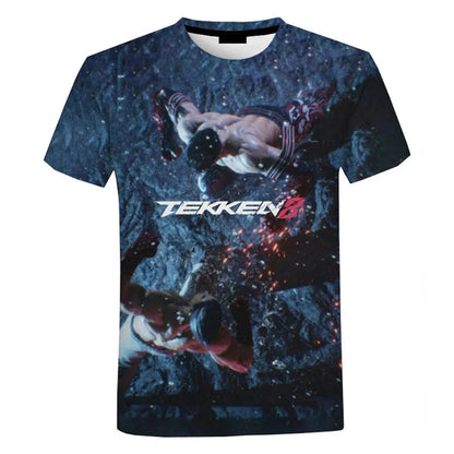 Fighting New Game Tekken 8 3D Printed T Shirt For Men Clothes Harajuku Streetwear T-Shirt For men Crewneck Short Sleeve Tops SS69 12.69 EXZHF20242715V / XL