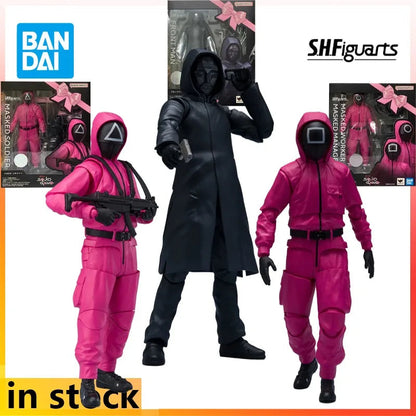 Bandai Original S. H. Figuarts Finished Movable Toys Squid Game Anime Action Figure Model Toys Collectible Model Gifts for Boys SS69