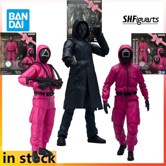 Bandai Original S. H. Figuarts Finished Movable Toys Squid Game Anime Action Figure Model Toys Collectible Model Gifts for Boys SS69