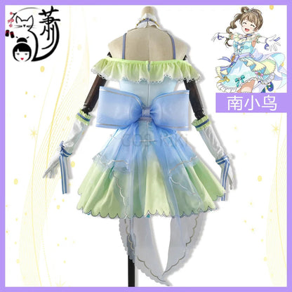 COS-KiKi Anime Lovelive Aqours Tojo Nozomi/Nishikino Maki All Members Fireworks Awakening Lolita Singing Suit Cosplay Costume SS69