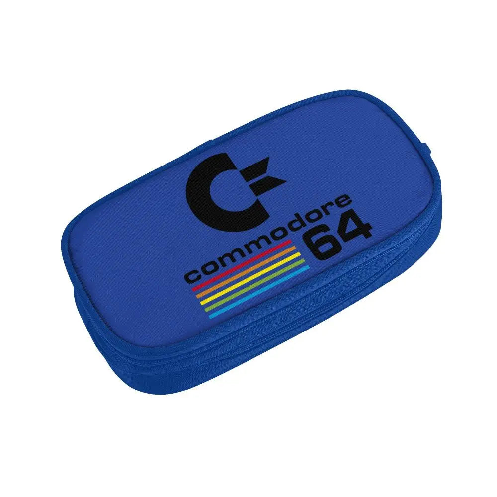 Custom Kawaii Retro Commodore 64 Pencil Case for Girls Boys C64 Amiga Computer Large Capacity Pen Box Bag Stationery SS69