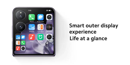 Global Version Xiaomi MIX Flip Snapdragon 8 Gen 3 Smartphone 4.01" All Around Liquid Outer Display 4780mAh Xiaomi Surge Battery SS69