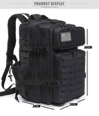 25L/45L Men's and Women's Tactical Backpacks , Outdoor Activities, Small School Backpacks with Water Bottle Holder