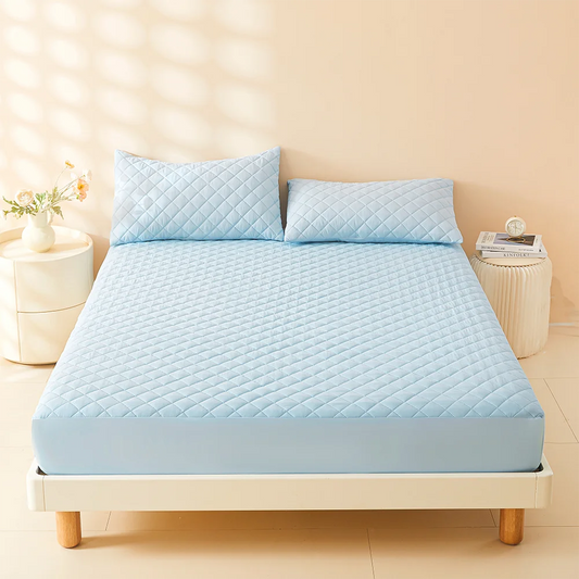 SS69 3D Air Fabric Waterproof Mattress Protector, Breathable Fitted Cover