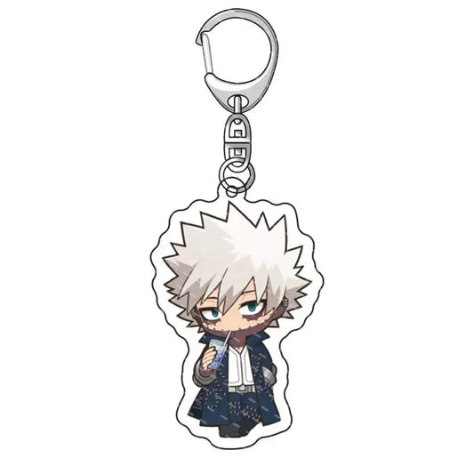 Fashion Anime College Keychain Cartoon Character Double Sided Acrylic Key Chain Fans Collection Jewlry Gift SS69