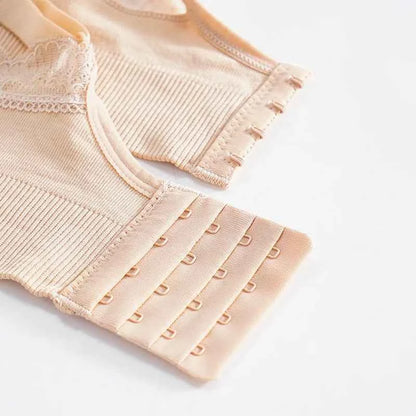 Wireless Front Open Nursing Bra Soft Lace Breathable Seamless Maternity Breastfeeding Bras Maternal Support For Pregnant Women