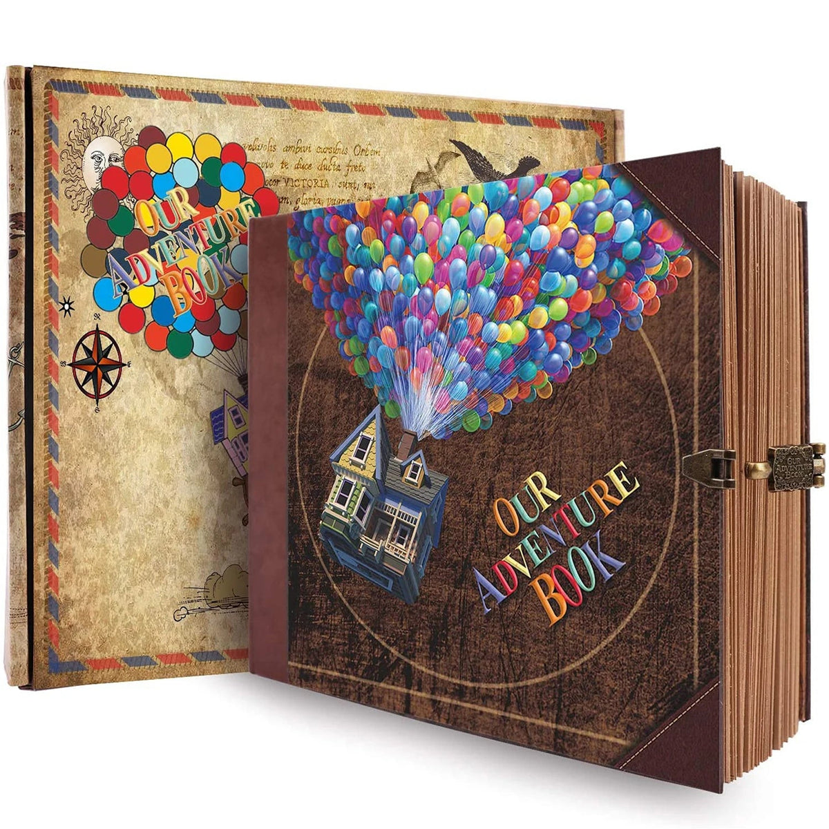 Our Adventure Book 146 Page DIY Handmade Photo Album Scrapbook Retro Kraft Album Anniversary Wedding Memory Mother's Day Gift SS69 23.69 Balloon / United States