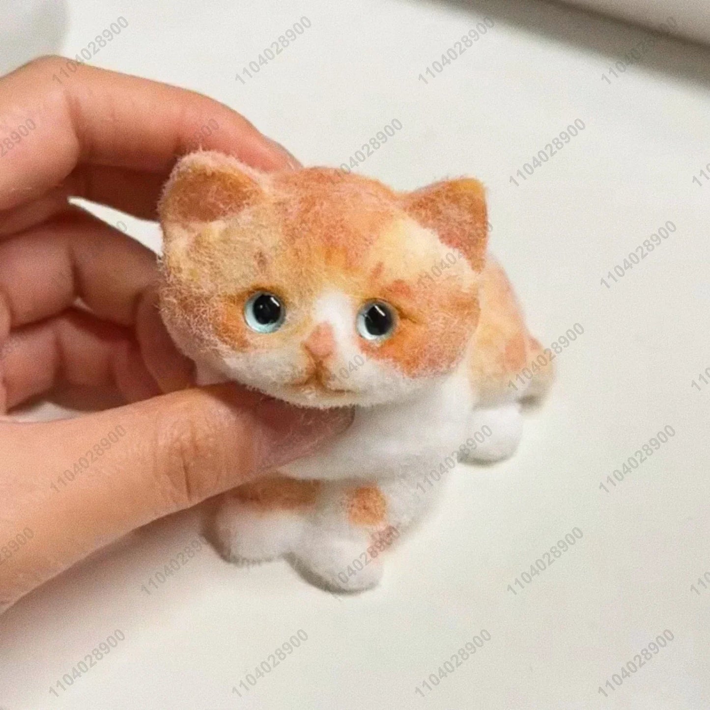 Handmade Kitty Cat Taba Squishy Silicone Fuzzy Kitten Soft Cat Mushy Squeeze Toy Mochi Toy Hand Relax Stress Release Gift Toy SS69 33.69 Red