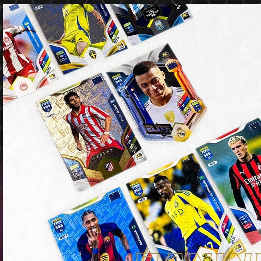 PANINI 2026 6PCS/SET 365 Soccer trading cards Messi Zinane Ronaldo Bellingham Haaland De Bruyne Autographed Collectible Card