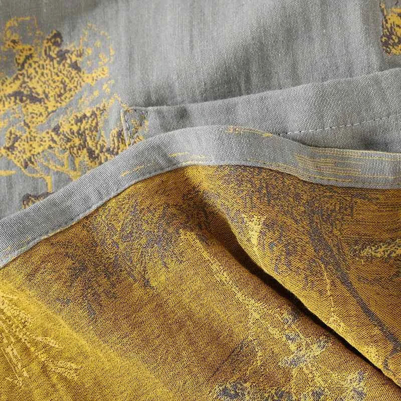 Men's Spring and Autumn Kimono Robes with Long Pants Pajamas Set Home Clothes Cotton Loose Pijama Masculino Clothes