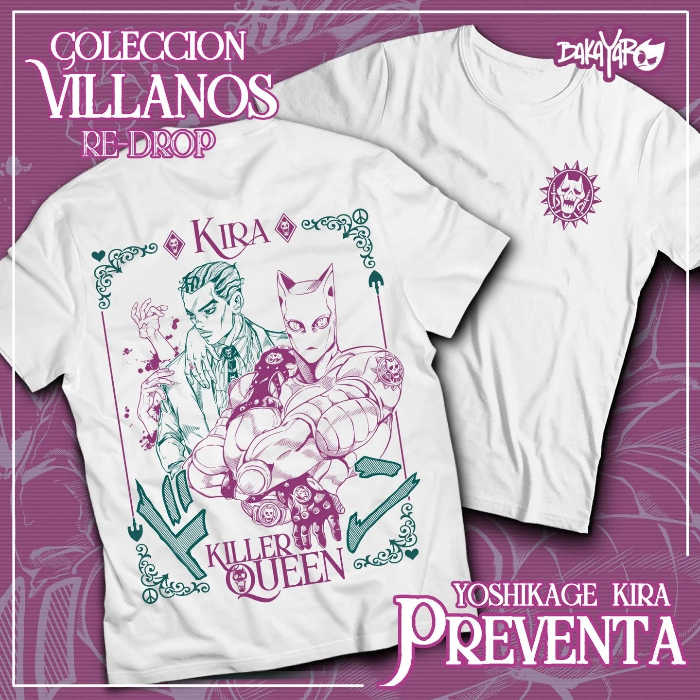Jojo's Bizarre Adventure T-shirt Kira Killer Queen Anime Manga Shirt Soft Tee All Size SS69 19.69 black / XXL